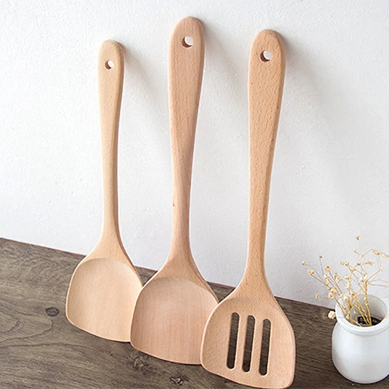 No Paint Cooking Utensils Long Handle Wooden Slotted Turners Pancake Shovel Pot Spatula Frying Fish Shovel Kitchen ToolHome
No Paint Cooking Utensils Long Handle Wooden Slotted Turners Pancake Shovel Pot Spatula Frying Fish Shovel Kitchen ToolHome