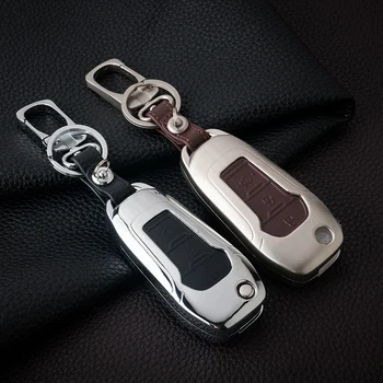 Zinc alloy+Leather keychain Car Remote Key Case Cover For Ford Focus 3 4 Mondeo MK3 MK4 Kuga Edga Escape 2014 2015 2016 2017
Zinc alloy+Leather keychain Car Remote Key Case Cover For Ford Focus 3 4 Mondeo MK3 MK4 Kuga Edga Escape 2014 2015 2016 2017