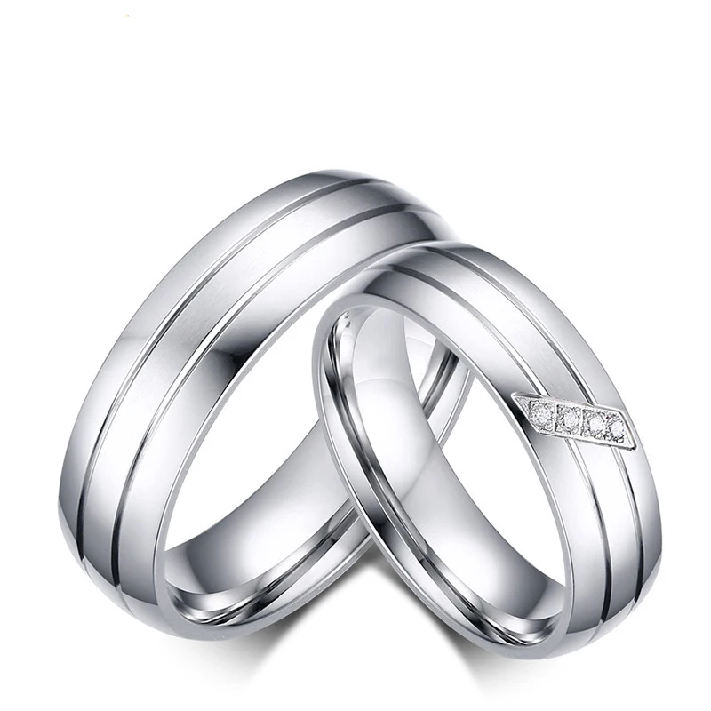 Meaeguet Fashion Wedding Rings Stainless Steel Rings For Women And Men Promise Ring Cubic Zirconia Couple Jewelry VR317
Meaeguet Fashion Wedding Rings Stainless Steel Rings For Women And Men Promise Ring Cubic Zirconia Couple Jewelry VR317