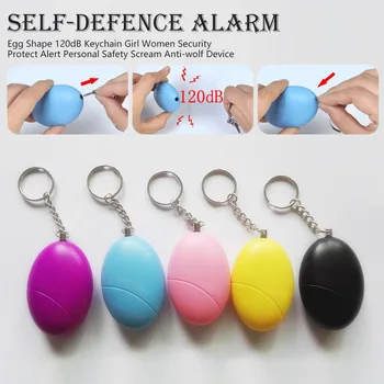 Egg Shape 120dB Keychain Girl or Women Security Protect Alert Personal Safety Scream Anti-wolf Device
Egg Shape 120dB Keychain Girl or Women Security Protect Alert Personal Safety Scream Anti-wolf Device