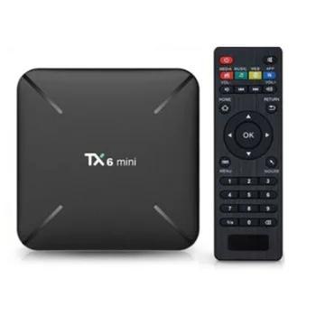 TX6 Mini Smart Android TV Box Android 9.0 Quad Core 2GB + 16GB 2.4G WiFi 4K HD AirPlay Set Top Box Supports Multi-Language
TX6 Mini Smart Android TV Box Android 9.0 Quad Core 2GB + 16GB 2.4G WiFi 4K HD AirPlay Set Top Box Supports Multi-Language