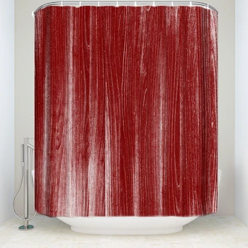 New Arrival Waterproof Wood Texure Printed Shower Curtain with Hooks Polyester Fabric Bathroom Curtains for Home Decorations Red
New Arrival Waterproof Wood Texure Printed Shower Curtain with Hooks Polyester Fabric Bathroom Curtains for Home Decorations Red