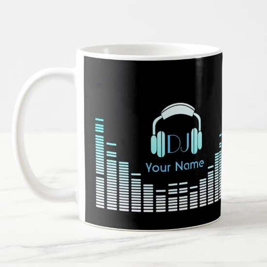 Cool Black DJ Music Coffee Mug Tea Cup Personalised DJ Headphones Mugs Cups Novelty Custom Name Musician Teacher Birthday Gifts
Cool Black DJ Music Coffee Mug Tea Cup Personalised DJ Headphones Mugs Cups Novelty Custom Name Musician Teacher Birthday Gifts