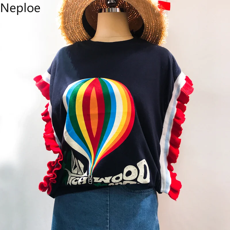 Nepole Summer 2019 New Arrival Women T Shirt Korean Patchwork Clothes Casual T-shirts Loose Short Sleeve O-neck Ladies Top 42946
Nepole Summer 2019 New Arrival Women T Shirt Korean Patchwork Clothes Casual T-shirts Loose Short Sleeve O-neck Ladies Top 42946