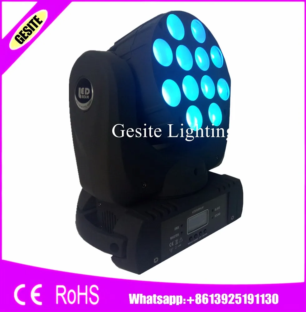 

4pcs/lot free shipping 12x12W LED Beam Moving Head Light RGBW LED With Excellent Pragrams ktv disco dj lighting DMX512 LED Wash