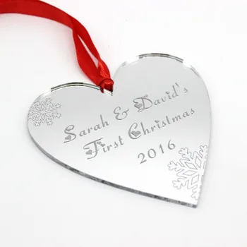 Personalized First Christmas Engraving Name On The Heart Decor Tag Wish Tree Decoration Gift (9*9 cm)
Personalized First Christmas Engraving Name On The Heart Decor Tag Wish Tree Decoration Gift (9*9 cm)