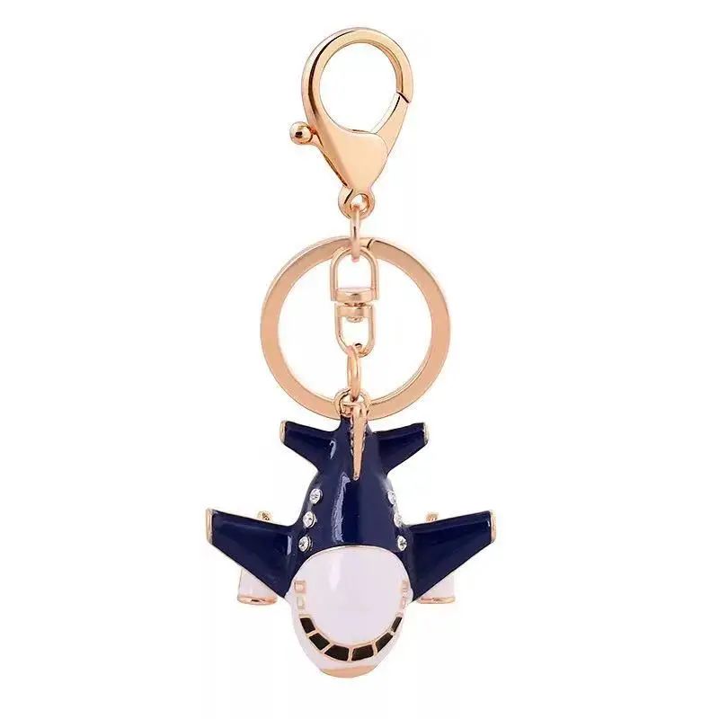 New creative fashion rhinestone small aircraft keychain male alloy car key ring female bag pendant accessories airplane jewelry
New creative fashion rhinestone small aircraft keychain male alloy car key ring female bag pendant accessories airplane jewelry