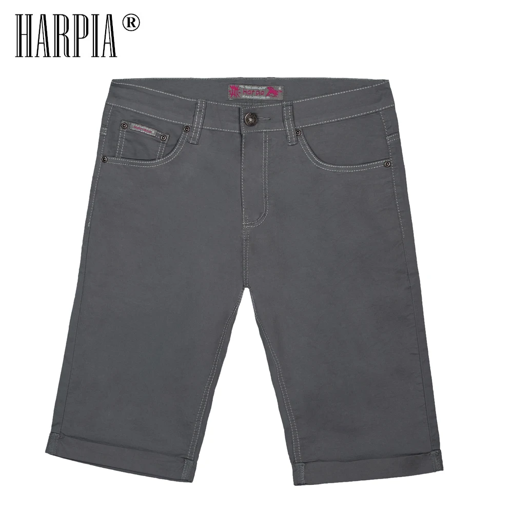 Фото HARPIA Summer Smart Casual Men Shorts Mens Cotton Regular Elastic Bermuda Slim Male Man Plus Size Breeches Short Pants | Мужская одежда