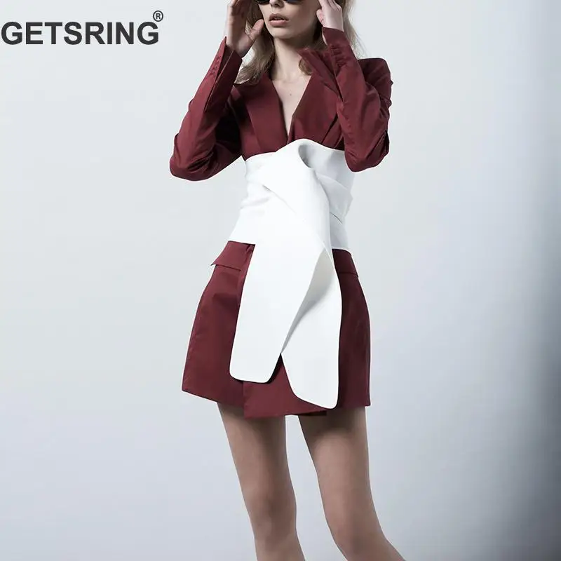 GETSRING Women Coat Suit Coats Women Patchwork Bandage Color Matching Suits Vintage Leisure Fashion Long Blazer Woman 2019 New
GETSRING Women Coat Suit Coats Women Patchwork Bandage Color Matching Suits Vintage Leisure Fashion Long Blazer Woman 2019 New