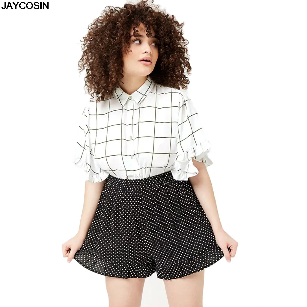 JAYCOSIN shorts Polka Dot Shorts Skort Beige Blush Black Summer Spot Holiday Pockets Shorts clothing Curvy Stretch hot sale 9502
JAYCOSIN shorts Polka Dot Shorts Skort Beige Blush Black Summer Spot Holiday Pockets Shorts clothing Curvy Stretch hot sale 9502