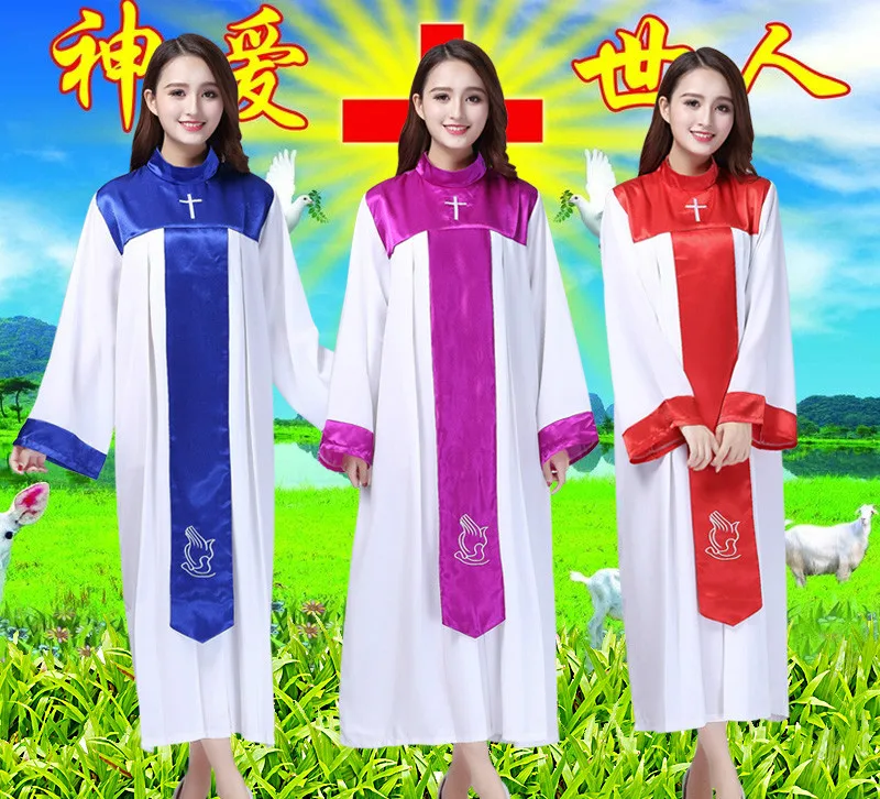 Christian Church Choir Dress Ecclesiastical Service Wear Nun Costume Christian Sing Robe Jesus Class Service Clothing Wedding 90
Christian Church Choir Dress Ecclesiastical Service Wear Nun Costume Christian Sing Robe Jesus Class Service Clothing Wedding 90