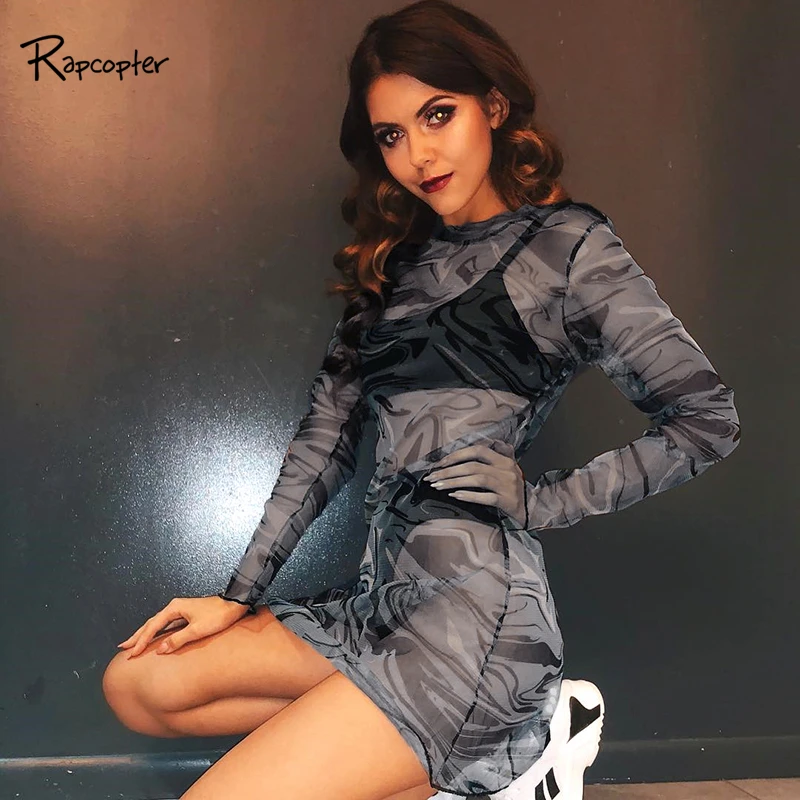Rapcopter Women Casual Print Mesh Dresses Female High Waist Loose Mini Dress 2019 Summer O-neck Empire Streetwear Crop Pop Dress
Rapcopter Women Casual Print Mesh Dresses Female High Waist Loose Mini Dress 2019 Summer O-neck Empire Streetwear Crop Pop Dress