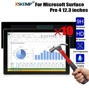 XSKEMP 10Pcs/Lot Screen Protector Tablet Real Tempered Glass For Microsoft Surface Pro 4 12.3 inch Scratch Proof Protective Film
XSKEMP 10Pcs/Lot Screen Protector Tablet Real Tempered Glass For Microsoft Surface Pro 4 12.3 inch Scratch Proof Protective Film