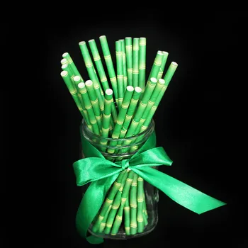 Festive Event Party Tableware Green Bamboo Shape Pipette Wedding Banquet Coffee Drink Juice Disposable Paper Straw 100pcs/lot 
Festive Event Party Tableware Green Bamboo Shape Pipette Wedding Banquet Coffee Drink Juice Disposable Paper Straw 100pcs/lot