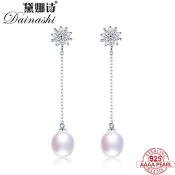 Dainashi 925 Sterling Silver Women Drop Earrings,Natural Freshwater Pearl Earrings,High Luxter,Big Flower AAA Zircon Earrings
Dainashi 925 Sterling Silver Women Drop Earrings,Natural Freshwater Pearl Earrings,High Luxter,Big Flower AAA Zircon Earrings