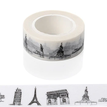 1 Pcs New Sketched Paris Eiffel Tower Japanese Washi Tape Office Adhesive Tape Adesivo 15mm*10m Masking Tape Material Escolar
1 Pcs New Sketched Paris Eiffel Tower Japanese Washi Tape Office Adhesive Tape Adesivo 15mm*10m Masking Tape Material Escolar