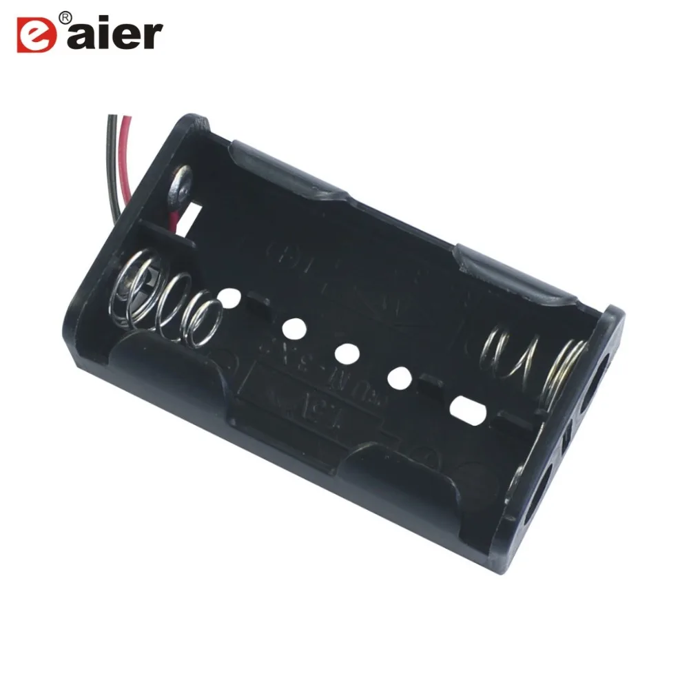 5PCS Plastic 2 x 1.5V AA Black Wire Leads Battery Holder 2AAA Storage Case Box Holder Power Bank Cases
5PCS Plastic 2 x 1.5V AA Black Wire Leads Battery Holder 2AAA Storage Case Box Holder Power Bank Cases