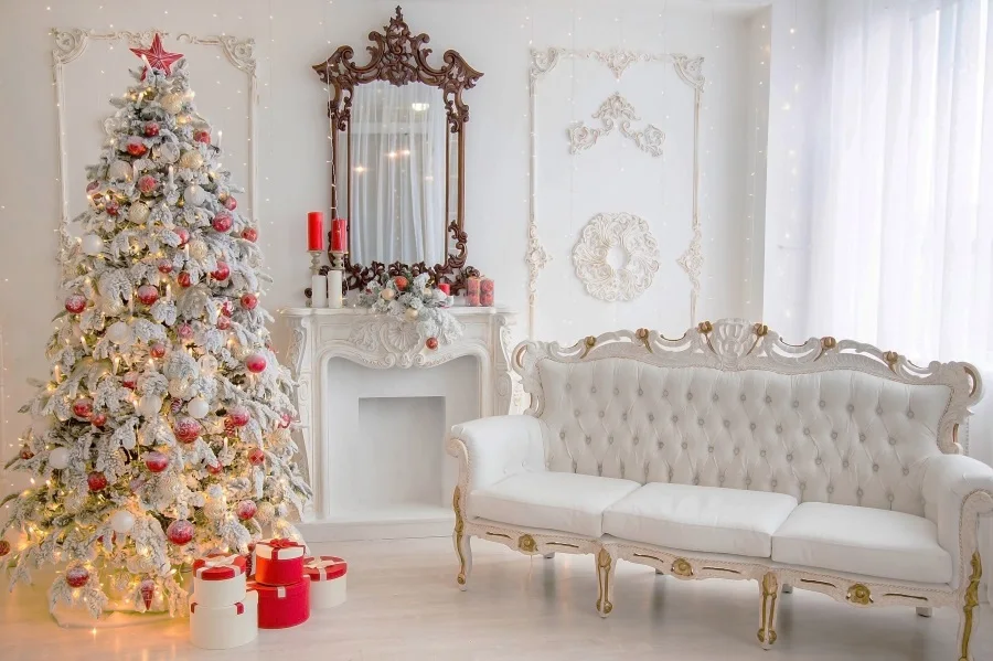 Laeacco Palace Interior Christmas Tree Fireplace Sofa Photography Backgrounds Customized Photographic Backdrops For Photo Studio
Laeacco Palace Interior Christmas Tree Fireplace Sofa Photography Backgrounds Customized Photographic Backdrops For Photo Studio