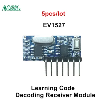 5 pieces 433mhz RF Receiver Learning Code Decoder Module 433 mhz Wireless 4 Channel output Diy kit For Remote 1527 encoding
5 pieces 433mhz RF Receiver Learning Code Decoder Module 433 mhz Wireless 4 Channel output Diy kit For Remote 1527 encoding