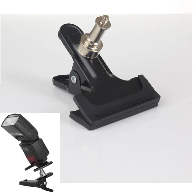 Strong Clamp Clip with 1/4" Screw Fasten Backdrop Flash Light Accessory Camera Photo
Strong Clamp Clip with 1/4" Screw Fasten Backdrop Flash Light Accessory Camera Photo