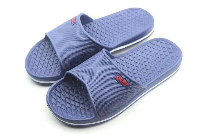 Summer Pure Color Lovers Household Disposable Bath Slippers Spa Hotel Slippers Bathroom Anti-skid Mens And Womens Soft Slide Slippers (37)