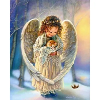 3D Embroideri Diamond Painting Angel With Cat painting rhinestones Swing diamond embroider Fairy Hobbi Crystal Craft Decoration
3D Embroideri Diamond Painting Angel With Cat painting rhinestones Swing diamond embroider Fairy Hobbi Crystal Craft Decoration