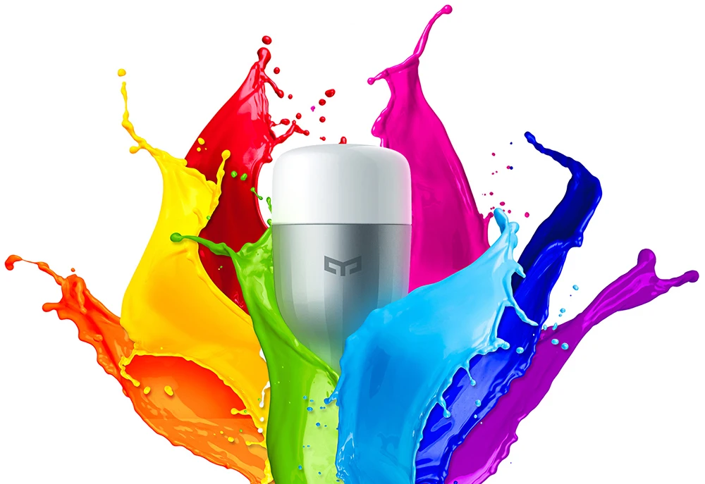 Original Xiaomi Yeelight Blue II LED Smart Bulb (Colorful version ) E27 9W 600 Lumens Mi Light WiFi Remote Control Smart Light 10