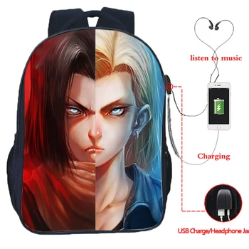 Dragon Ball Z USB Charge Bags 17 18 Split Teens Daily Backpack Fashion Knapsack Men Women Boys Girls School Bookbags
Dragon Ball Z USB Charge Bags 17 18 Split Teens Daily Backpack Fashion Knapsack Men Women Boys Girls School Bookbags