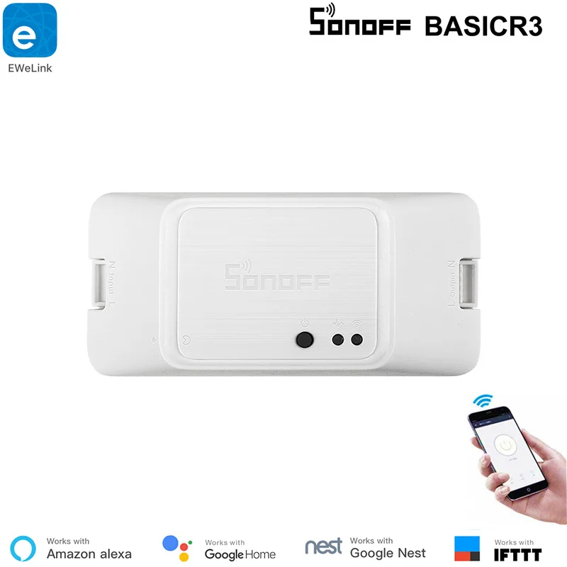 New Arrival Sonoff Basic 3 WiFi Smart Smart Home Switch DIY Home Automation Sonoff Basic R3 Alexa Google Home Compatible IFTTT
New Arrival Sonoff Basic 3 WiFi Smart Smart Home Switch DIY Home Automation Sonoff Basic R3 Alexa Google Home Compatible IFTTT