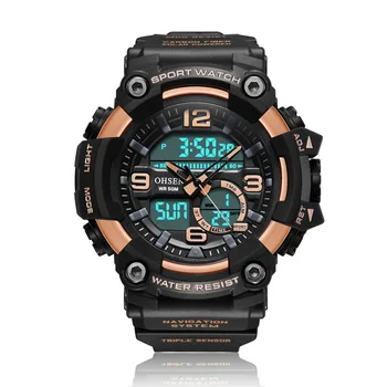 Men Analog Electronic Watch LED Quartz Double Movement Outdoor Sports Water Resist Leisure Silicone Strap Hot Sale
Men Analog Electronic Watch LED Quartz Double Movement Outdoor Sports Water Resist Leisure Silicone Strap Hot Sale