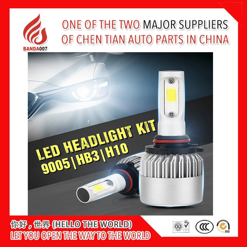 2 pieces LED 9005/HB3 Auto S2 Car Headlight Bulbs Car Styling 6000K led car light
2 pieces LED 9005/HB3 Auto S2 Car Headlight Bulbs Car Styling 6000K led car light