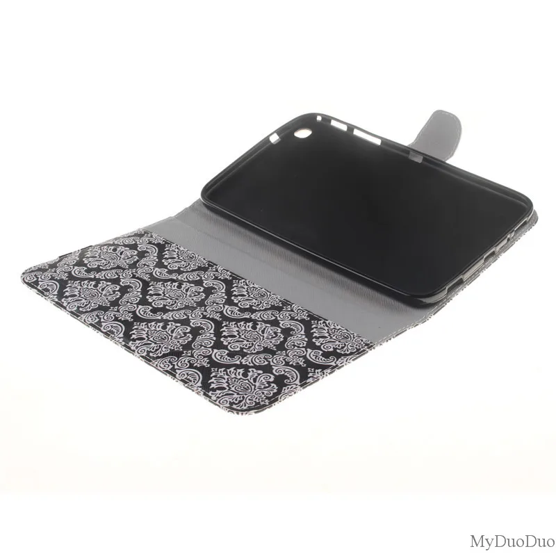 Stand Flip Wallet Case For Samsung Galaxy Tab 3 8.0 inch Cases SM T310 T311 T315 Tablet Back Cover Stand Two Sides Painted Bag (80)