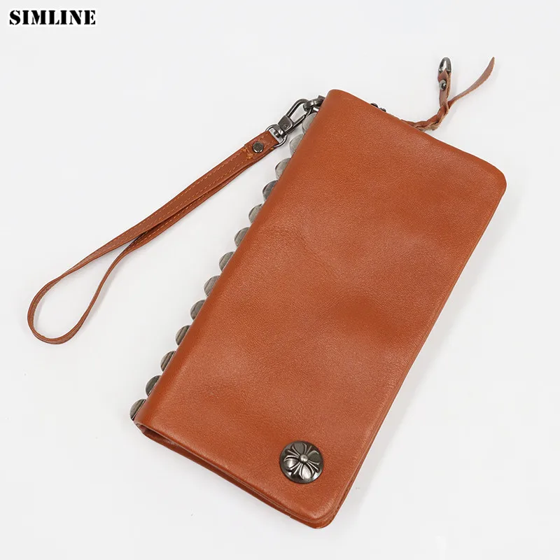 Designer Vintage Handmade Genuine Vegetable Tanned Cow Leather Cowhide Mens Long Clutch Wallet Wallets Card Holder Purse For Men
Designer Vintage Handmade Genuine Vegetable Tanned Cow Leather Cowhide Mens Long Clutch Wallet Wallets Card Holder Purse For Men