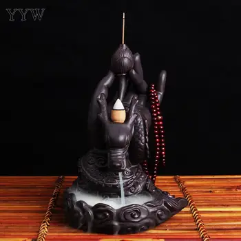 Buddha Hand Backflow Incense Burner Incense Cones Holder Home Fragrance Stand Ceramic Censer Home Dragon Decoration +10pcs Cones
Buddha Hand Backflow Incense Burner Incense Cones Holder Home Fragrance Stand Ceramic Censer Home Dragon Decoration +10pcs Cones