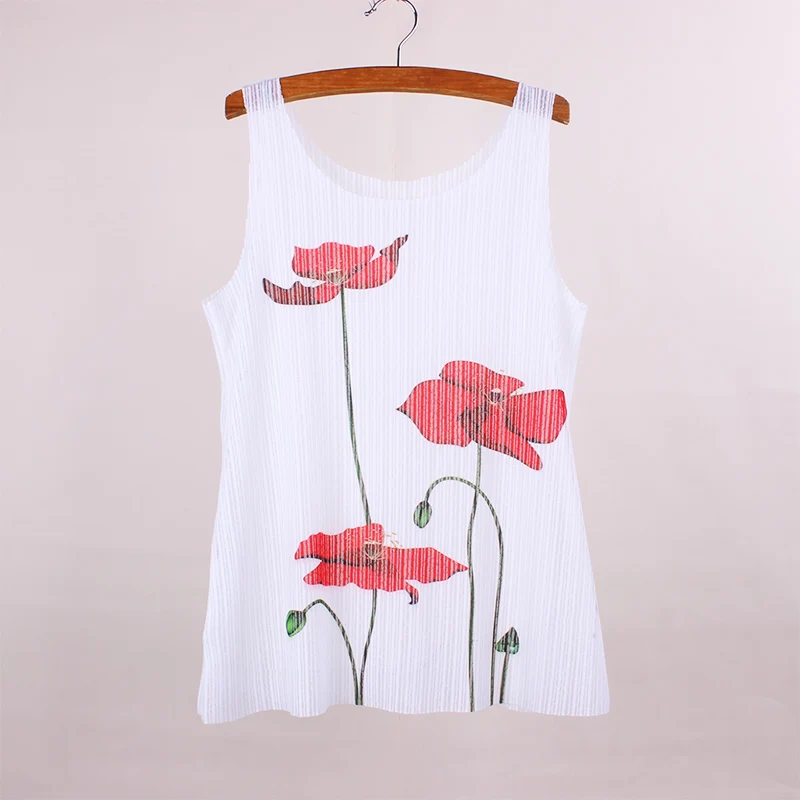 Promotion sale women tank tops red flower print girls summer dresses breathable fabric sleeveless o-neck lady top tees wholesale
Promotion sale women tank tops red flower print girls summer dresses breathable fabric sleeveless o-neck lady top tees wholesale