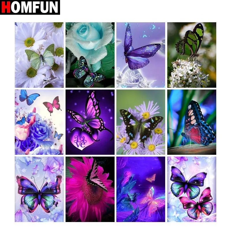 HOMFUN Full Square/Round Drill 5D DIY Diamond Painting "Color butterfly" 3D Diamond Embroidery Cross Stitch Home Decor Gift
HOMFUN Full Square/Round Drill 5D DIY Diamond Painting "Color butterfly" 3D Diamond Embroidery Cross Stitch Home Decor Gift