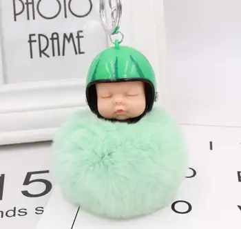 rabbit hair key ring plush fluffy key ring sleeping doll key chain with Watermelon cap
rabbit hair key ring plush fluffy key ring sleeping doll key chain with Watermelon cap