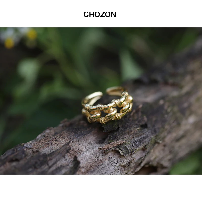 925 sterling silver industry wind open rings gold fashion Irregular twist crud chain adjustable rings for women fashion jewelry
925 sterling silver industry wind open rings gold fashion Irregular twist crud chain adjustable rings for women fashion jewelry