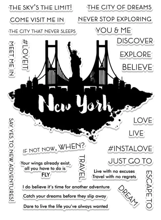 15*20 cm/NEW YORK/Transparent Clear Stamps for DIY Scrapbooking/Card Making/Kids Christmas Fun Decoration Supplies
15*20 cm/NEW YORK/Transparent Clear Stamps for DIY Scrapbooking/Card Making/Kids Christmas Fun Decoration Supplies