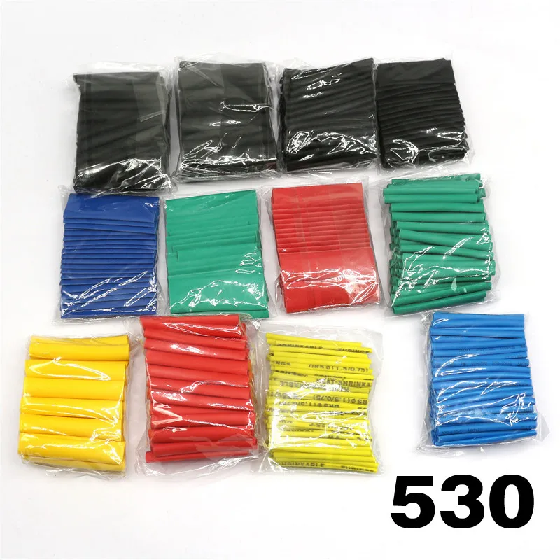 8 size multicolor / black 127 color 328 / 530Pcs various polyolefin heat shrinkable tube cable casing covered wire sheath DIY
8 size multicolor / black 127 color 328 / 530Pcs various polyolefin heat shrinkable tube cable casing covered wire sheath DIY