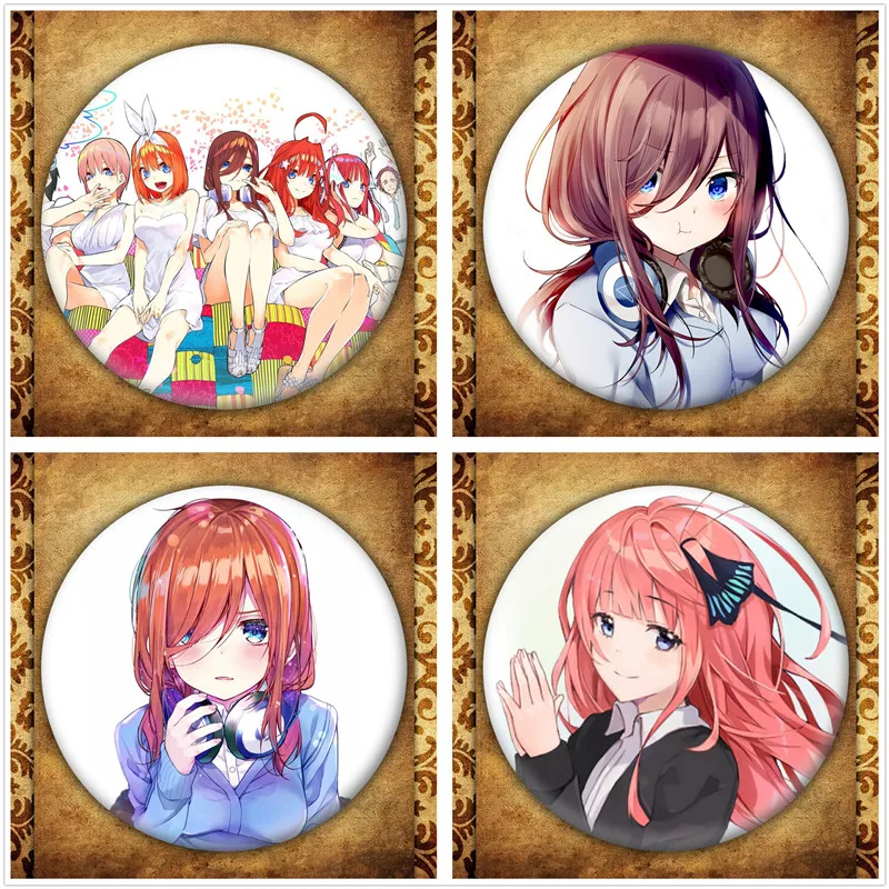 Japanese Anime The Quintessential Quintuplets Display Badge Fashion Cartoon Figure Nakano Itsuki Miku Nino Brooches Pin Gift
Japanese Anime The Quintessential Quintuplets Display Badge Fashion Cartoon Figure Nakano Itsuki Miku Nino Brooches Pin Gift