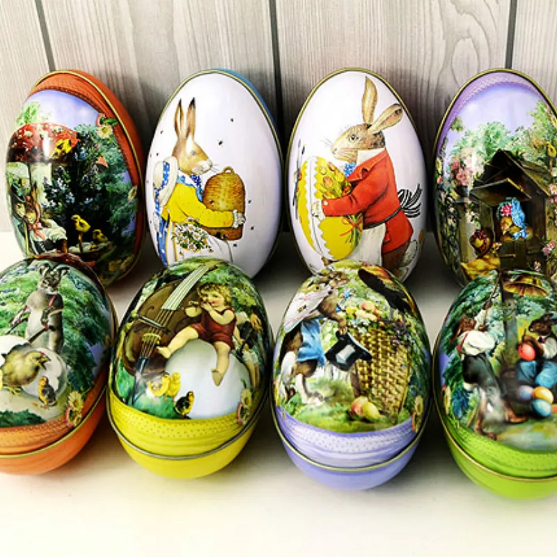 Brand new 8pcs different design 6.3x4.4x5cm Fashion Wedding Supplies Candy Packaging Candy Box Tin trumpet Easter Day EggS
Brand new 8pcs different design 6.3x4.4x5cm Fashion Wedding Supplies Candy Packaging Candy Box Tin trumpet Easter Day EggS
