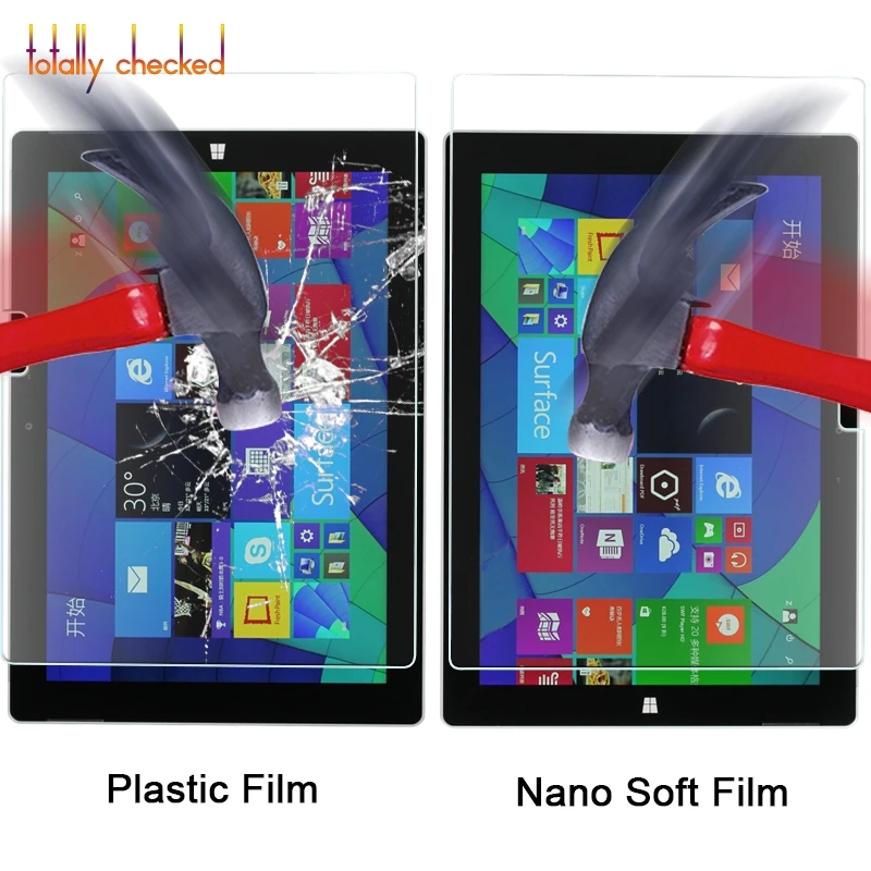 For Microsoft surface 3 10.8" TAB Explosion-proof Nano soft film Best waterproof screen protector film
For Microsoft surface 3 10.8" TAB Explosion-proof Nano soft film Best waterproof screen protector film