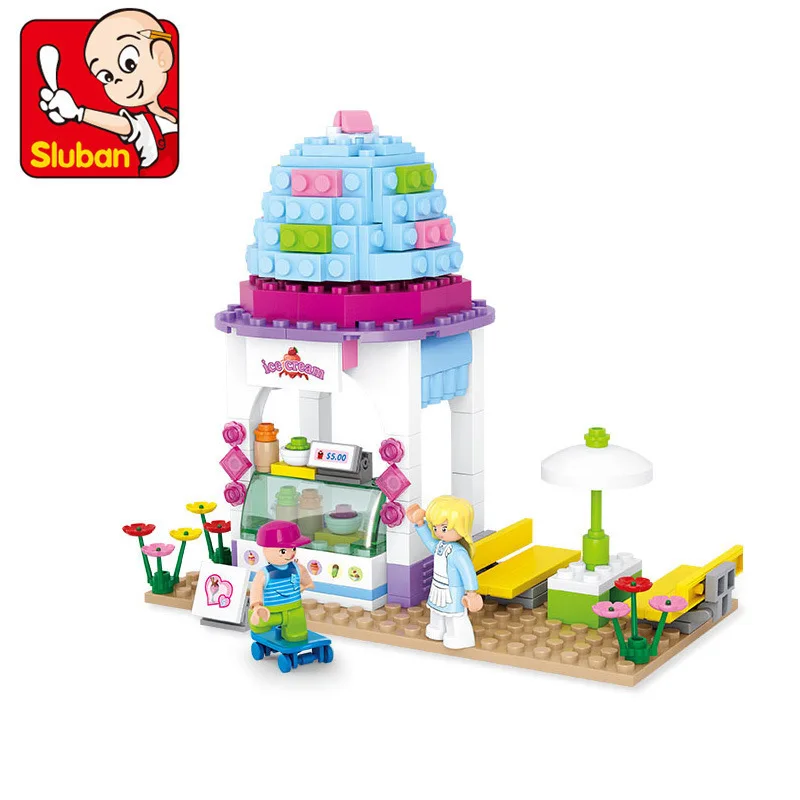 SLUBAN 205Pcs Legoings Friends Building Blocks Girl Dream Ice Cream Shop Model Building Toys For Children Christmas Gift
SLUBAN 205Pcs Legoings Friends Building Blocks Girl Dream Ice Cream Shop Model Building Toys For Children Christmas Gift