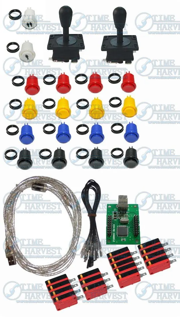 Free Shipping Arcade parts Bundles kit With American Joystick buttons 2 player USB Encoder board to Build Up Arcade Game Machine
Free Shipping Arcade parts Bundles kit With American Joystick buttons 2 player USB Encoder board to Build Up Arcade Game Machine
