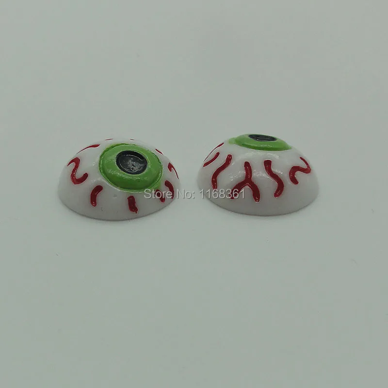 1pcs/lot resin flat back Halloween evil spirit eye 16mm Cabochons Scrapbooking Hair Bow Center DIY Christmas decration C103-7
