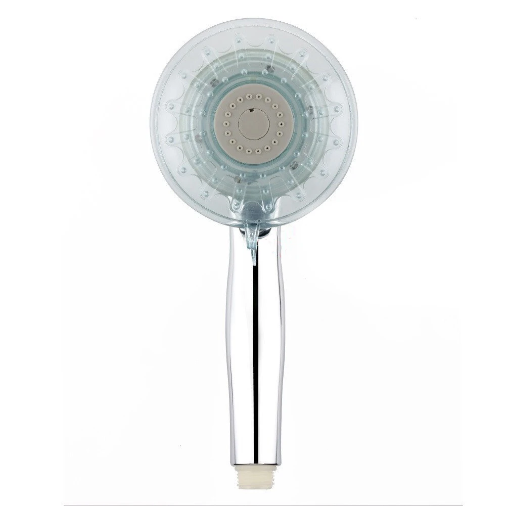 New Romantic 7 Color LED Lights Colors Changing Shower Head, 2 kinds of water mode Fits Most Any Standard Shower Hose
New Romantic 7 Color LED Lights Colors Changing Shower Head, 2 kinds of water mode Fits Most Any Standard Shower Hose