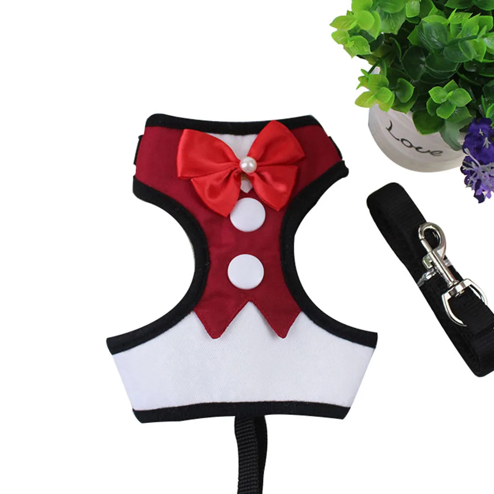 Pet Dog Harness Leash Vest Set For Small Medium Dogs Bow Tie Formal Dress Plaid Puppy Breathable Harnesses Chest Strap Chihuahua
Pet Dog Harness Leash Vest Set For Small Medium Dogs Bow Tie Formal Dress Plaid Puppy Breathable Harnesses Chest Strap Chihuahua