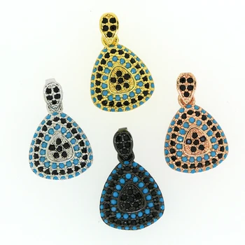 New 4 Metal Colors Triangle Pendant Charms Black White Blue Cz Zircon 1Loop Button End Beads For Diy Jewelry Making For Choker
New 4 Metal Colors Triangle Pendant Charms Black White Blue Cz Zircon 1Loop Button End Beads For Diy Jewelry Making For Choker