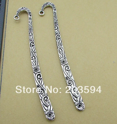 Wholesale 10Pcs /Lots Antique Silver flower Bookmark Metal Bookmark with loop 120mm 
Wholesale 10Pcs /Lots Antique Silver flower Bookmark Metal Bookmark with loop 120mm